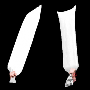 GLOBO DE CANCHA BLANCO 0.20 X 1.20 CM x 20 unidades